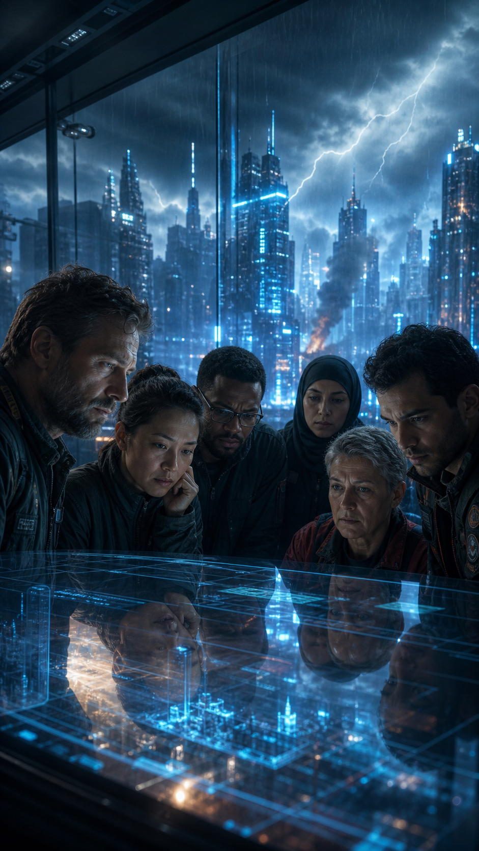 Emergency responders in a future command center